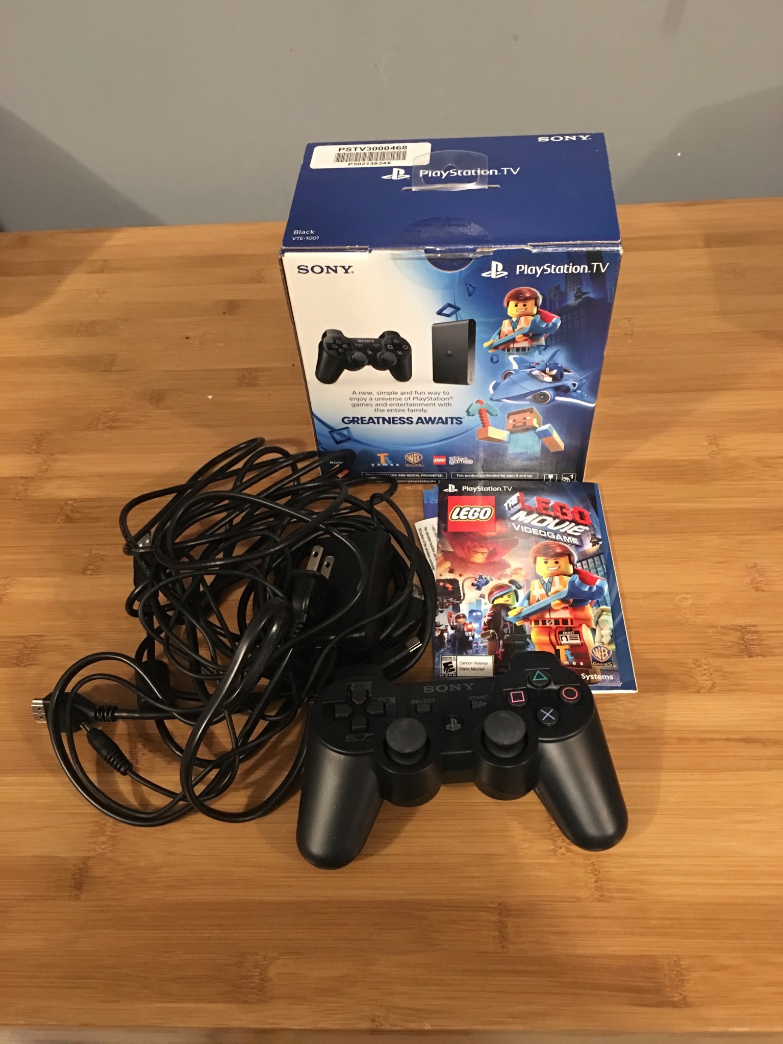 Playstation TV Console Bundle with DualShock 3 controller and Lego
